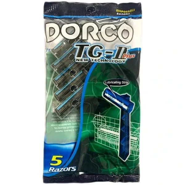 تصویر  خود تراش دو لبه دورکو DORCO مدل TG-II Plus بسته 5 عددی