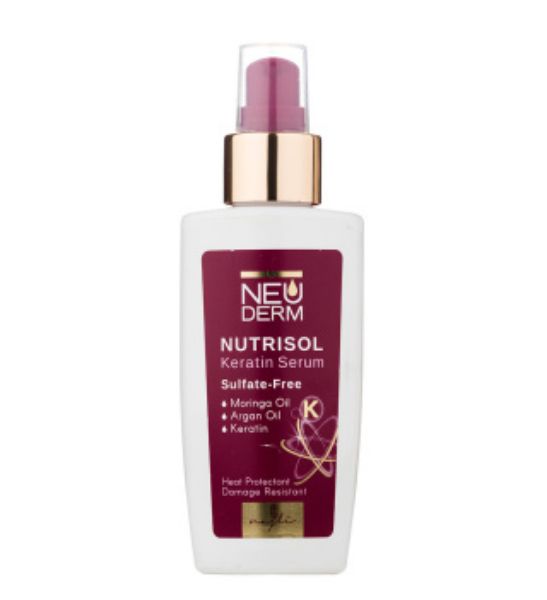 تصویر  سرم مو کراتین نئودرم مدل Nutrisol فاقد سولفات حجم 100 میلی لیتر