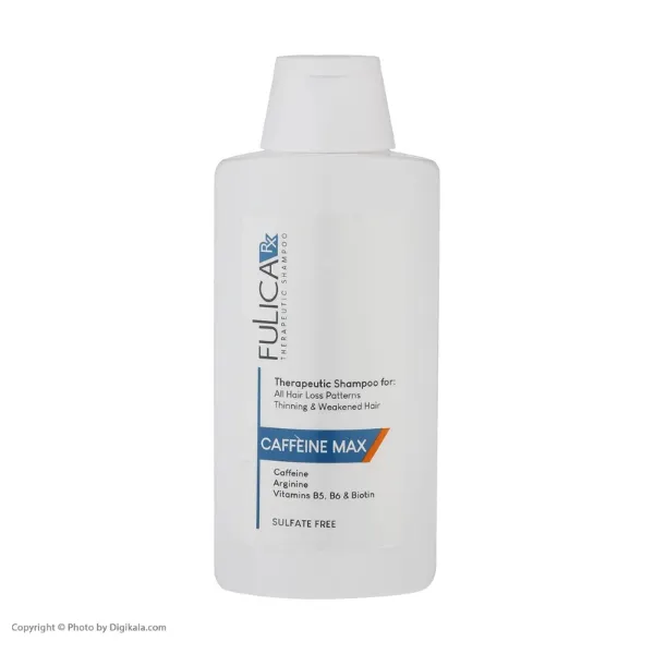 تصویر  شامپو تقویت کننده مو بدون سولفات فولیکا مدل CAFFEINE MAX مناسب موهای نازک و شکننده حجم 200 میلی لیتر