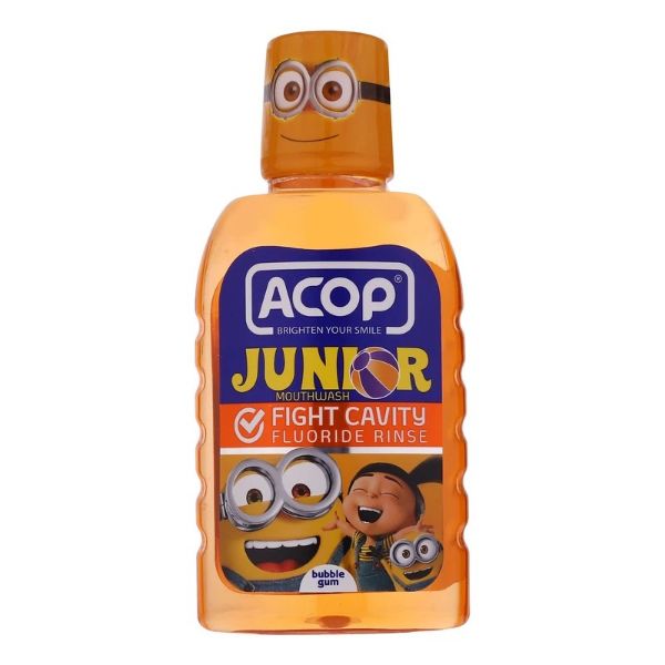 تصویر  دهان شویه کودک آکوپ مدل JUNIOR ANTI CAVITY حجم 300 میلی لیتر