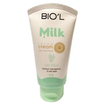 تصویر  کرم مرطوب کننده دست و صورت بیول مدل Oat Milk حاوی پروتئین شیر و جو دوسر حجم 70 میلی لیتر